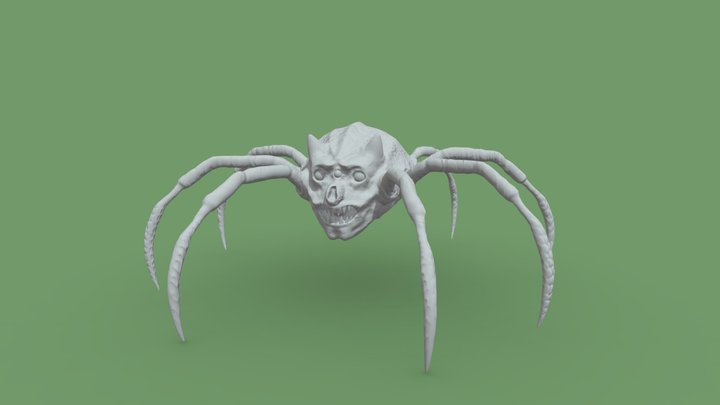 Spider - Fantasy Character with Spider Feet 3D Model