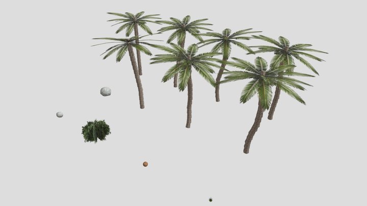 PSX Tropical Pack V1 3D Model