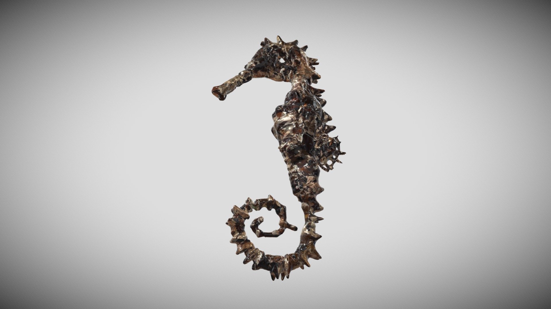 Grease Pencil 3D Seahorse Sculpt