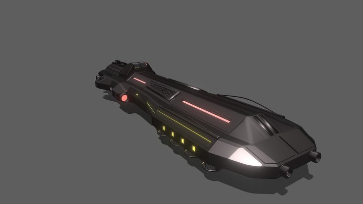 spaceship "torb" v2 3D Model