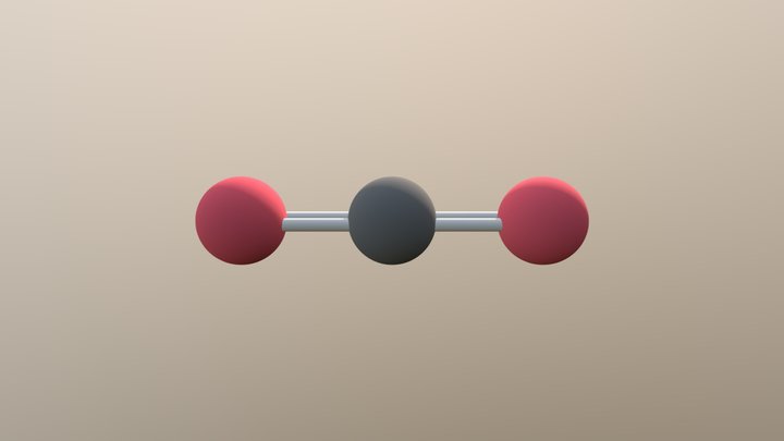 Carbon Dioxide 3D Model