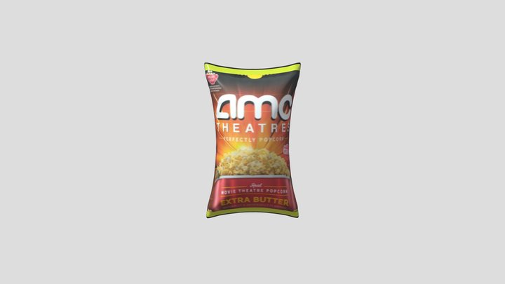 Bag of AMC Popcorn 3D Model