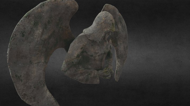 old angel statue 3D Model