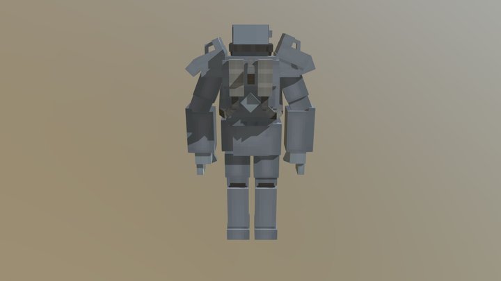 T60 Power Armour 3D Model