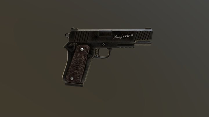 Plumps Pistol 3D Model
