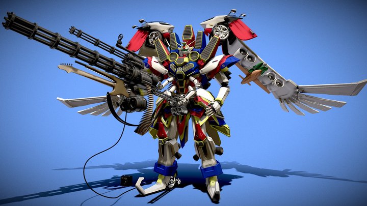 Ultimate Parody Gundam 3D Model