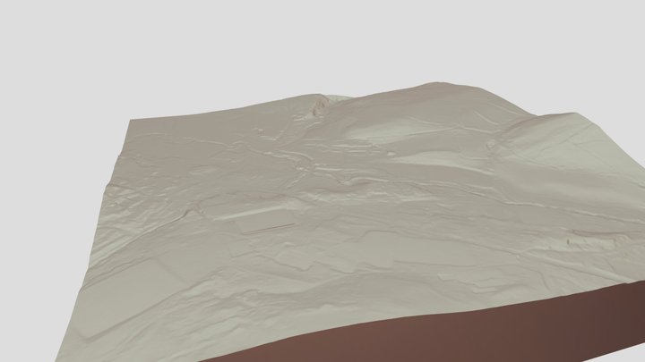 6111 Llanfyllin High School Topography 3D Model