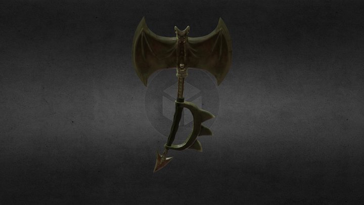 bat battle axe 3D Model