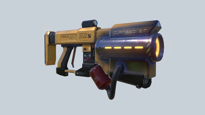 Flamethrower 3D Model