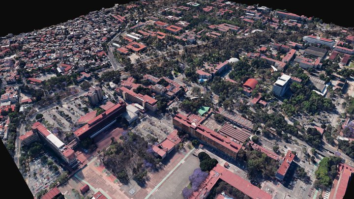 Ciudad Universitaria, UNAM 3D Model