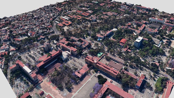 Ciudad Universitaria, UNAM 3D Model