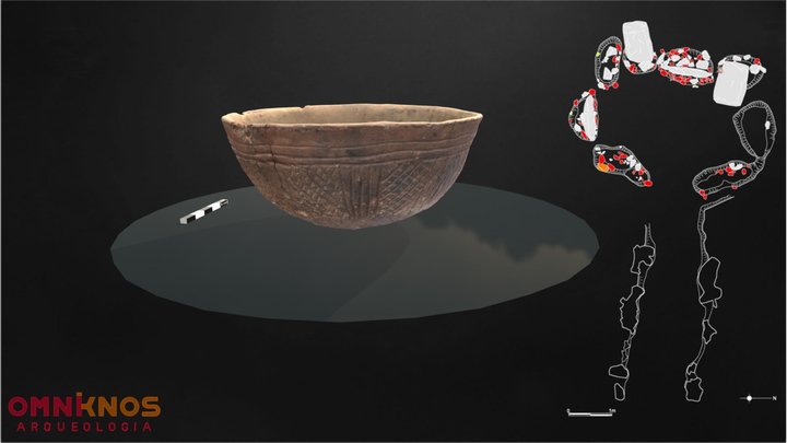 Taça tipo "Penha"/Bowl with "Penha" decoration 3D Model