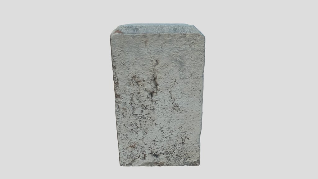 Bollard Concrete Photoscanned 2