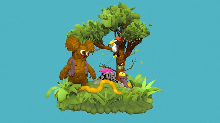 Magicforest 3D Model