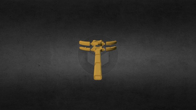 Garo sword hilt 3D Model