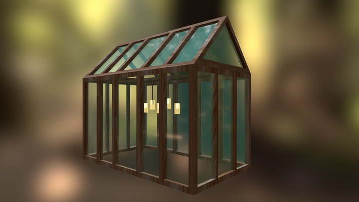 Glass house 3D Model