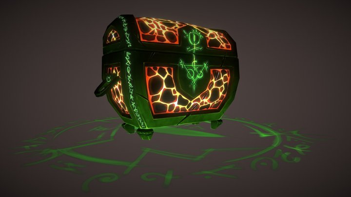 Treasure Chest 3D Model