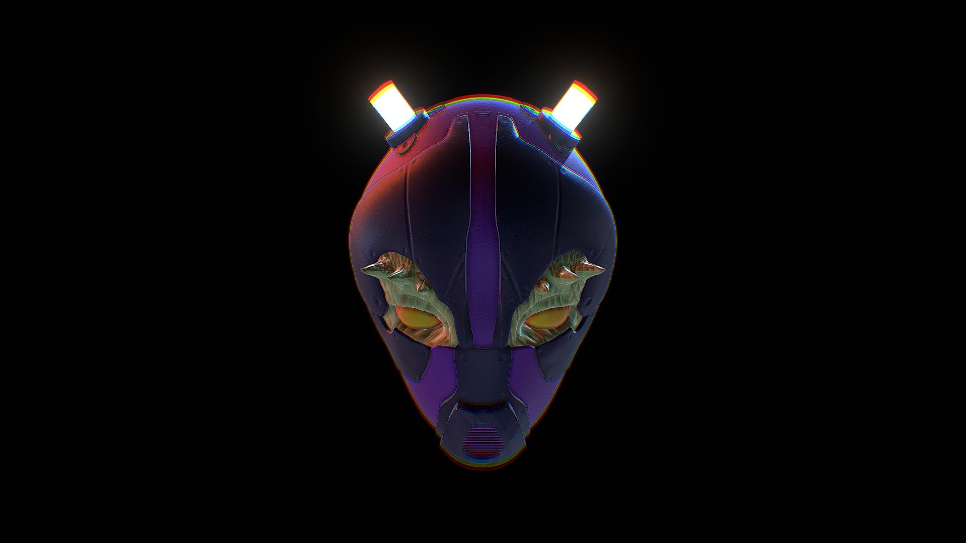 Alien Mask - 3D model by yawnnu [832d362] - Sketchfab