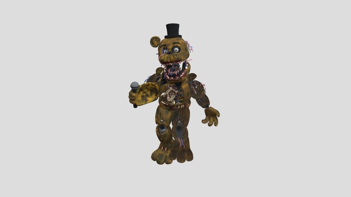 Withered Fredbear Torres 3D Model