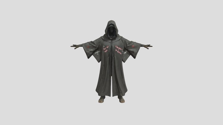 hooded cloaked watcher 3D Model