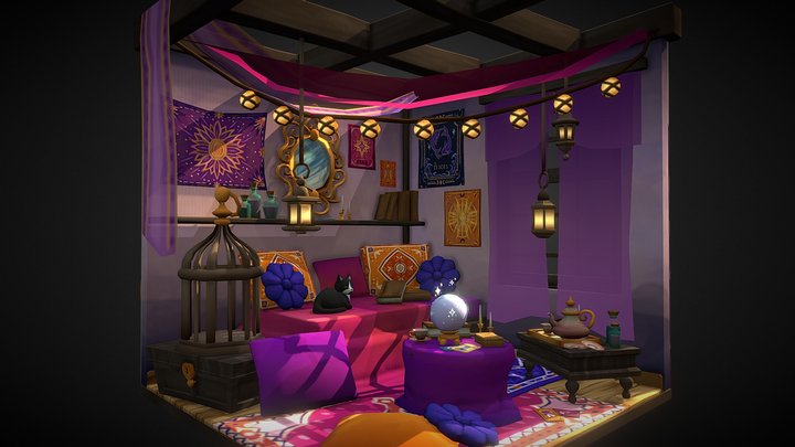 DAE CRIB - Fortune Teller 3D Model