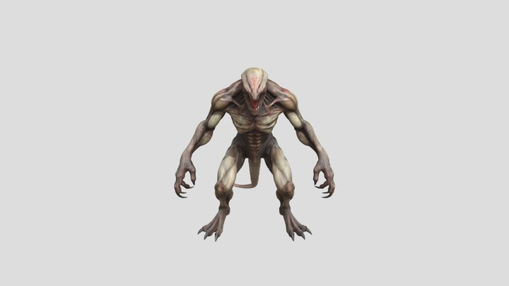 Cave lizard 3D Model