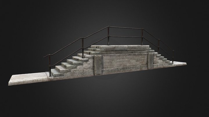 Exterior Stair 3D Model