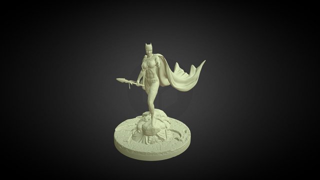 Black Panther Woman 3D Model