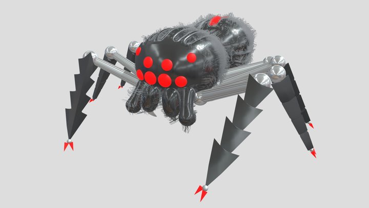 Cyborg-Spider 3D Model