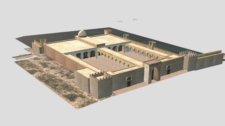 Grande mosquée de Mahdia époque fatimide 2 phase 3D Model