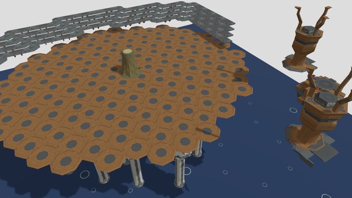 武舞台 3D Model