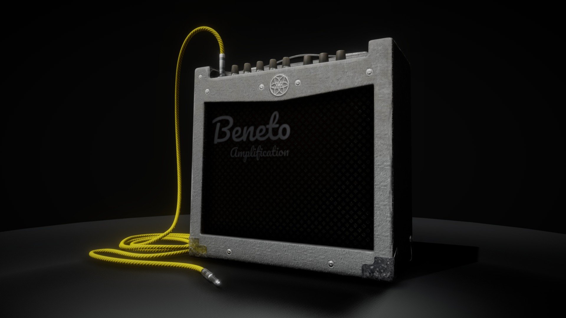 Beneto Guitar Amplifier — Sketchfab embed 3D viewer