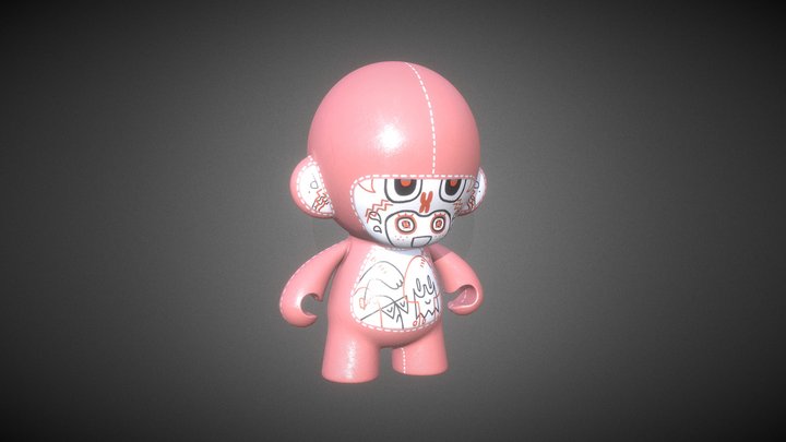 Munny rosa 3D Model