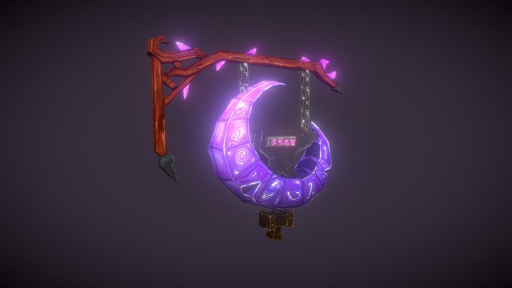 DAE - HearthSign - Nightelf Blacksmith 3D Model