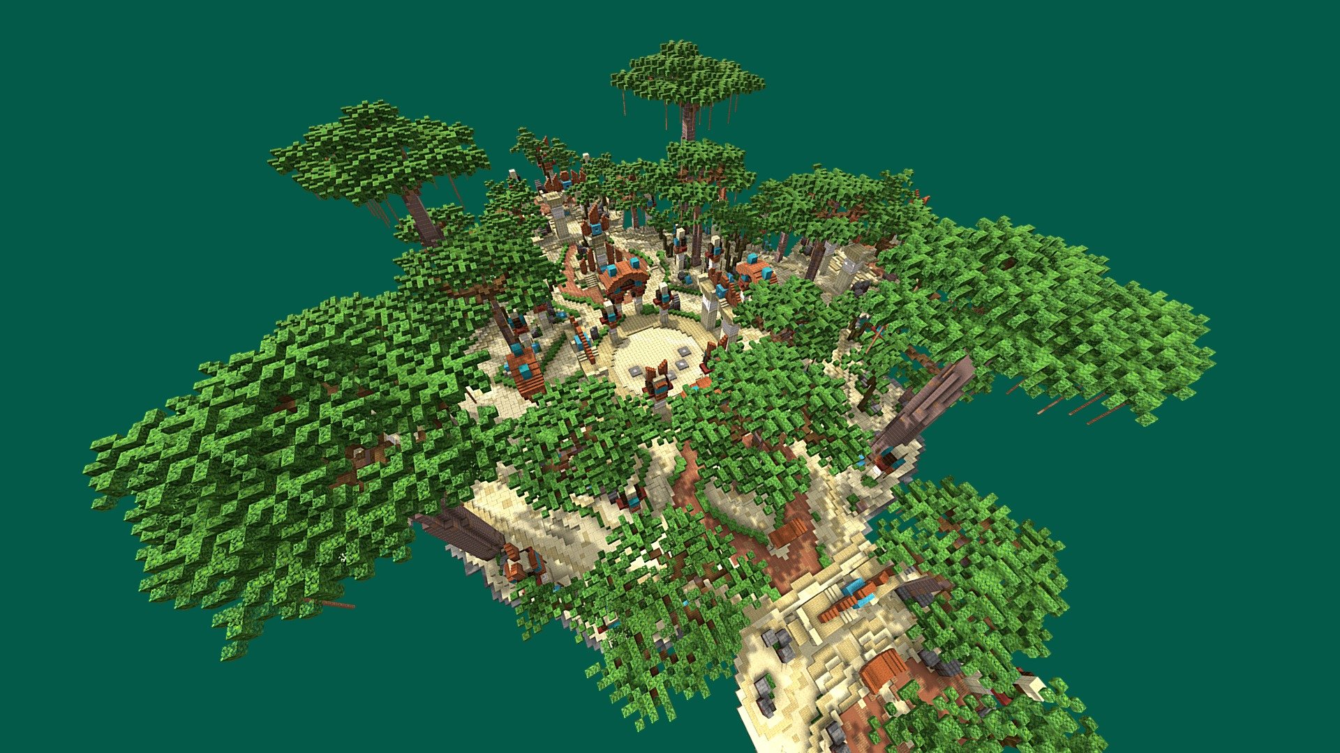 PixelMine | Tropical Hub - 3D model by PixelMine [8337c61] - Sketchfab