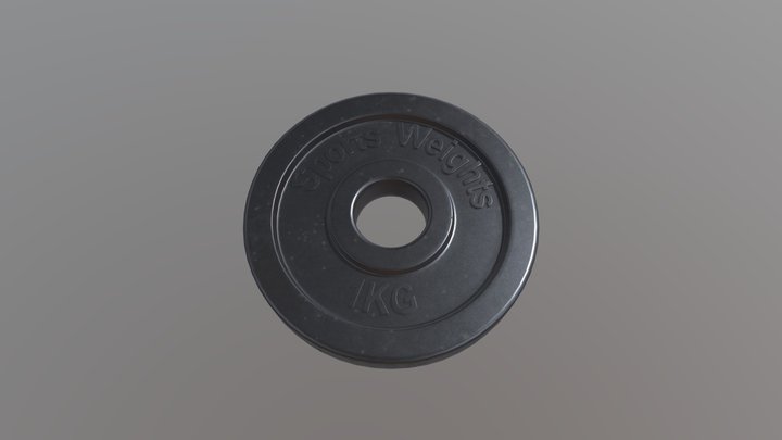 Weights for my one-handed dumbbell 3D Model