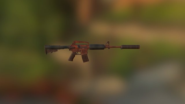M4a1-s Woody The Killer 3D Model