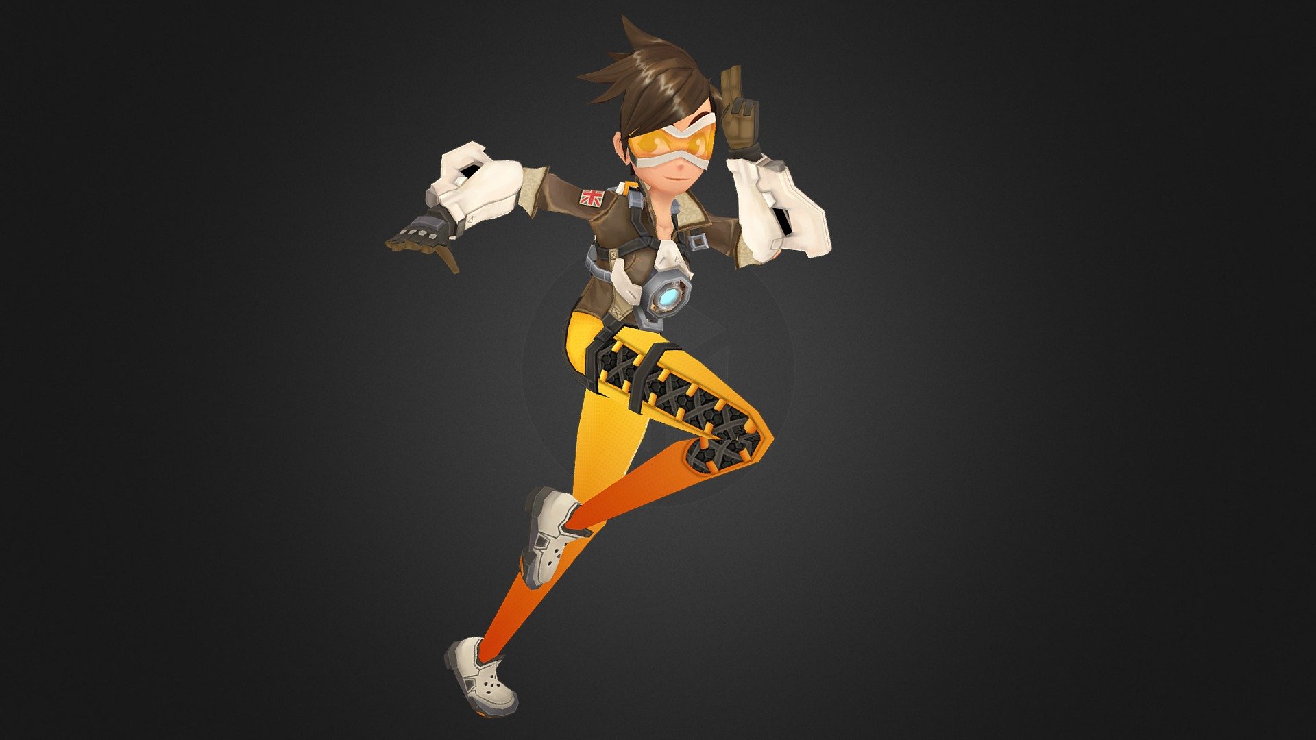 Overwatch Tracer - 3D model by snegi5566 [8338aa1] - Sketchfab