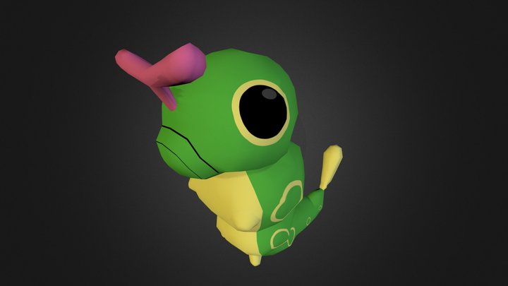 #10 Caterpie  3D Model