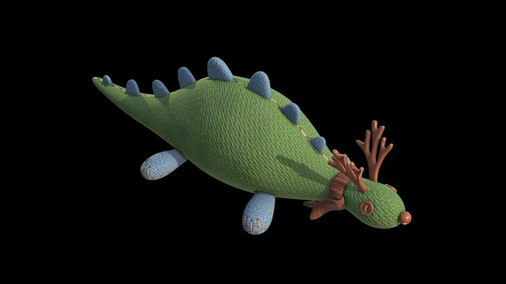 Dino xmas soft toy