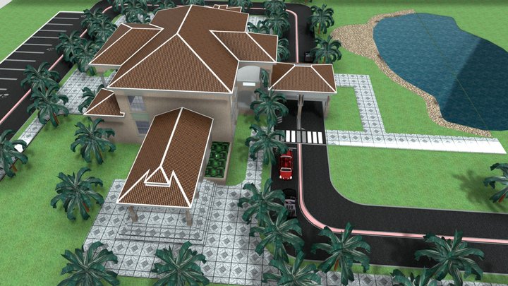 golf mansion 3D Model