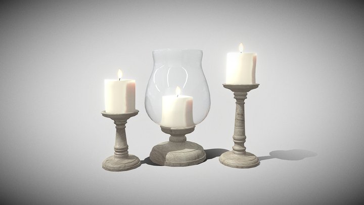 Bougies / Candles 3D Model