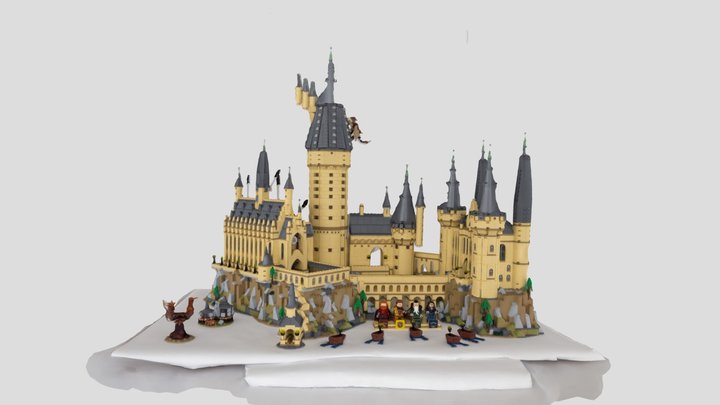 Lego Hogwarts Castle II 3D Model