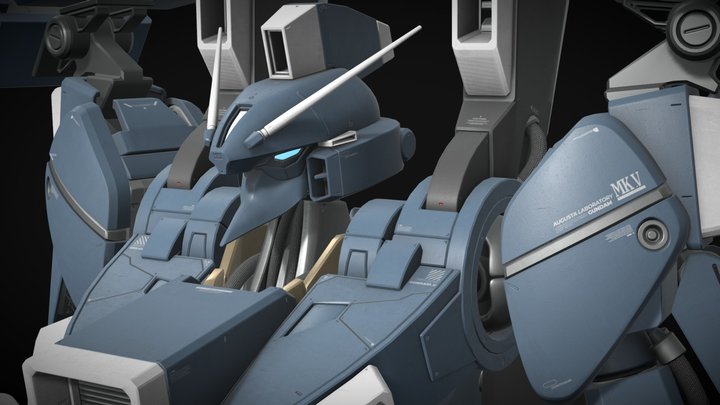 ORX-013M Gundam Mk-V (Project M) 3D Model