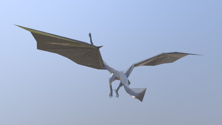 Marble Dragon 3D Model