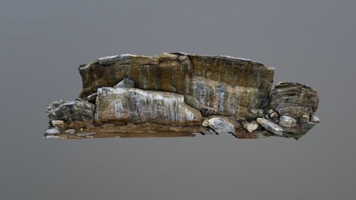 Painéis Rupestres Sítio Arqueológico Roça Nova 3D Model