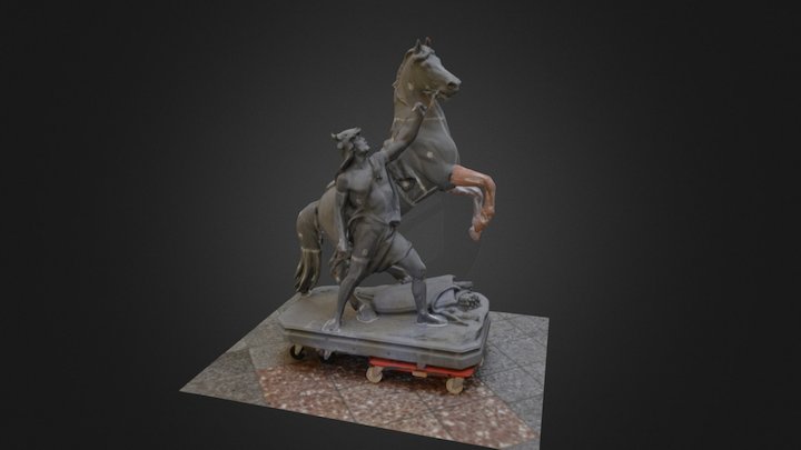 Pferdstatue 3D Model