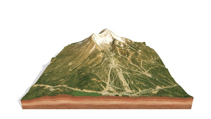 Erciyes Dağı 3D Model