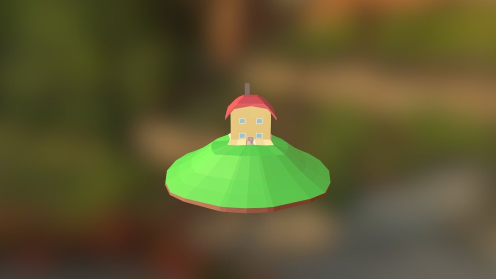 Low Poly Flying Home