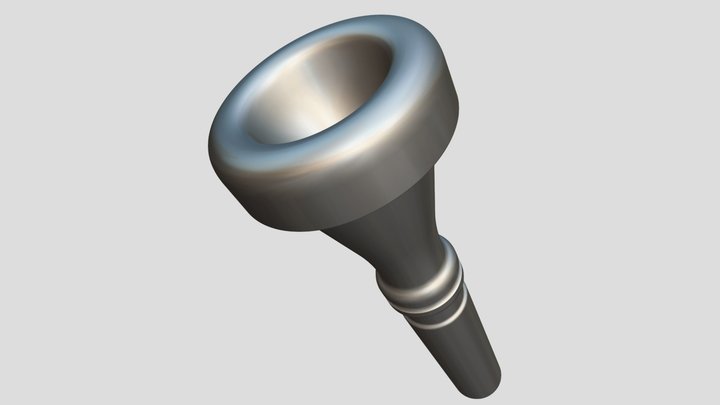 UMI CKB Mello 6 mellophone mouthpiece rendering 3D Model